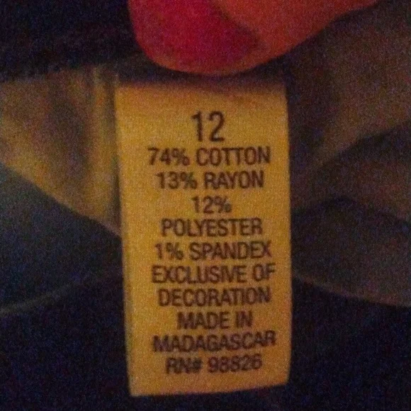 Blue Mountain Brand Women's Jeans Size 12 boot cut dark blue high waist - Picture 2 of 7